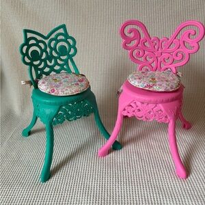 American girl wellie wisher garden party chair set retired
2016 doll furniture